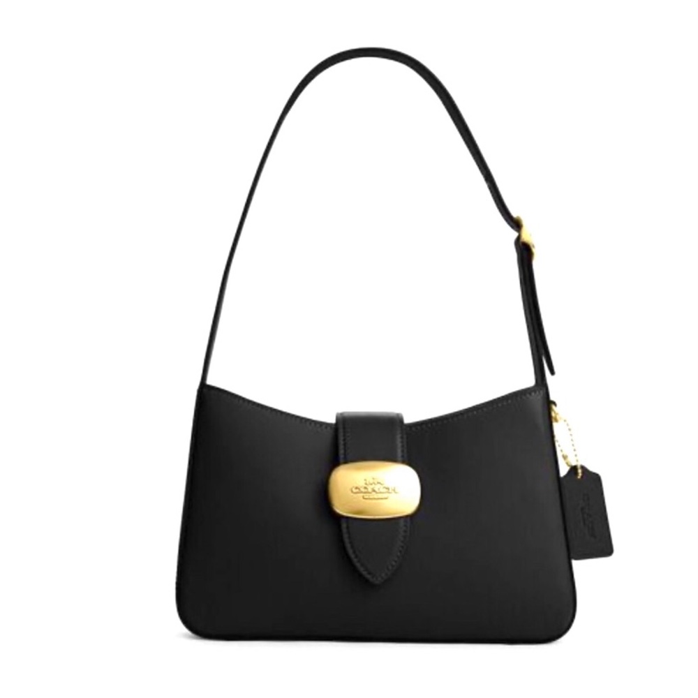 Coach Eliza Shoulder bag Black/Gold hardware- Mint!